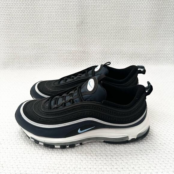 Nike Air Max 97 Men Black University Blue Dark Obsidian Sneakers 10.5 DQ3955 - Picture 9 of 12
